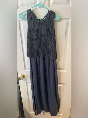 Navy Knit maxi dress